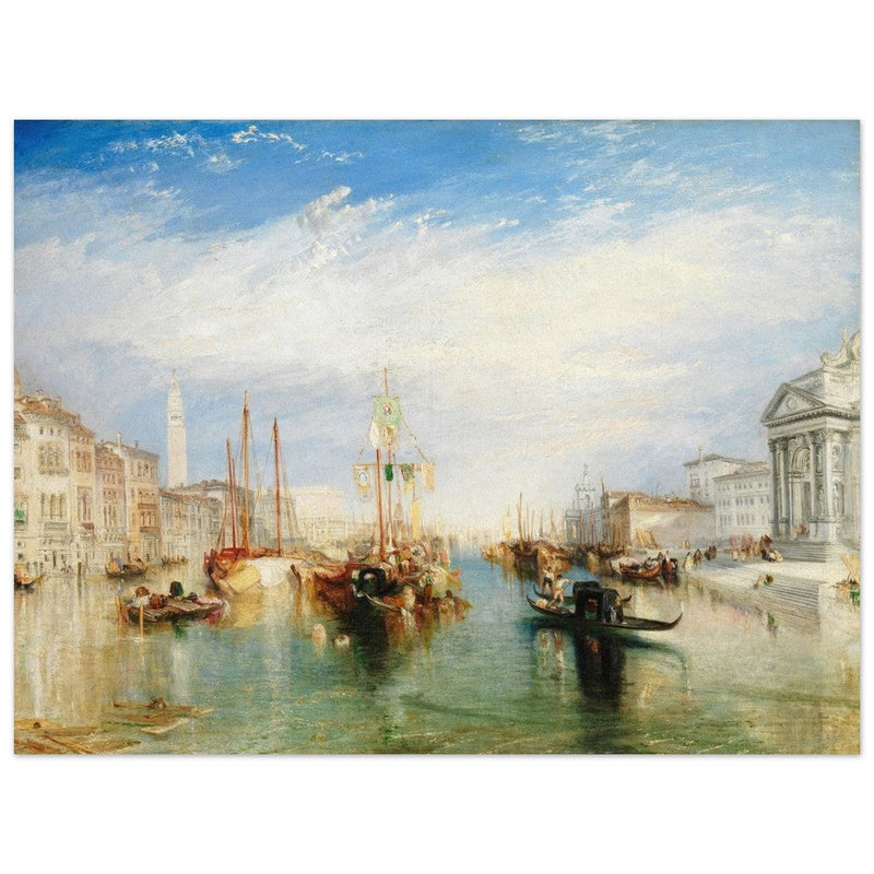 Venice Italy from the Porch of Madonna della Salute by Joseph Mallord William Turner. Antique painting .  Art Print