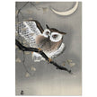 Long-eared owl in ginkgo by Ohara Koson, ,