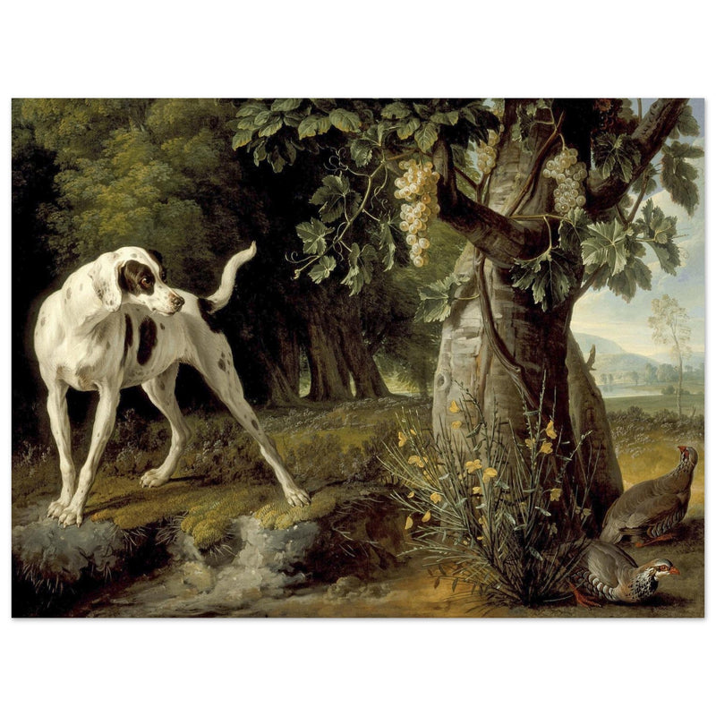 Landscape with a Dog and Partridges painting by Alexandre François Desportes 1719