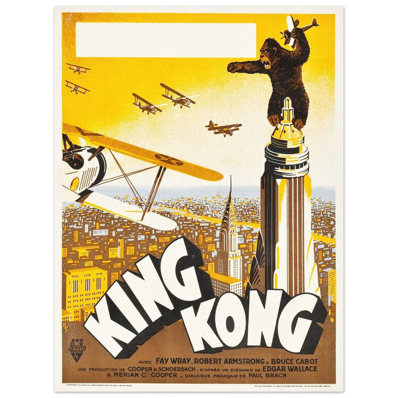 King Kong movie poster. French edition.