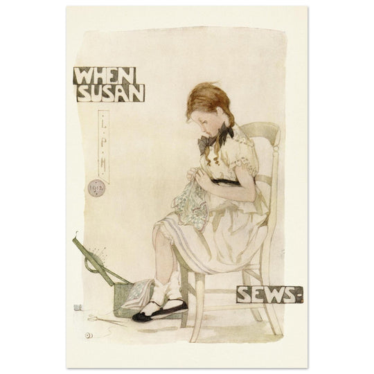 When Susan sews illustration by Lilian Price Hacker