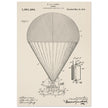 Airship patent drawing by T S C lowe Air balloon illustration