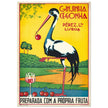 Ginjinha Cegonha portuguese cherry liqueur vintage ad print .  poster 1930