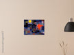 Paul Klee Fire at Full Moon abstract painting.   .