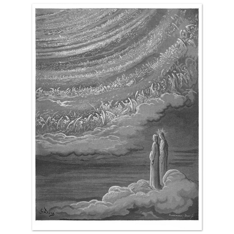 Gustave Dore illustration for The Divine Comedy by Dante Alighieri.  Paradise.