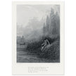 Gustave Dore illustration of King Arthur legend . The Remorse of Lancelot. Book Idylls of the King by Alfred Tennyson.