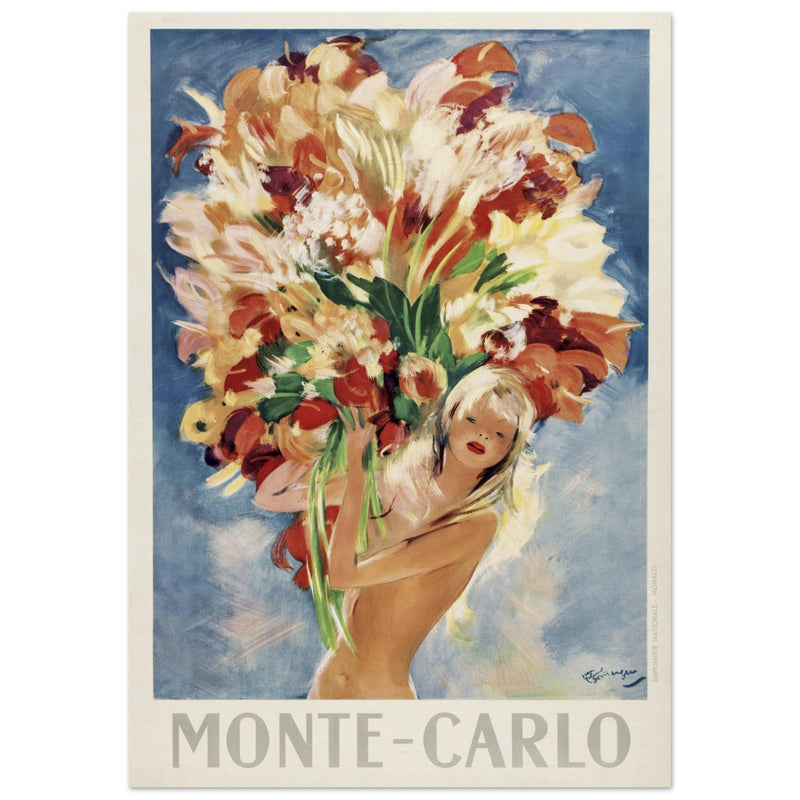 Monte Carlo flower girl by Jean Gabriel Domergue.