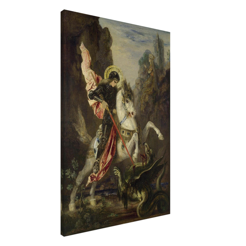 Saint George and the Dragon painting by Gustave Moreau