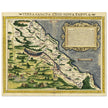 Terra Santa Nova Tabula. Ancient map of Holy Land by Sebastian Munster.