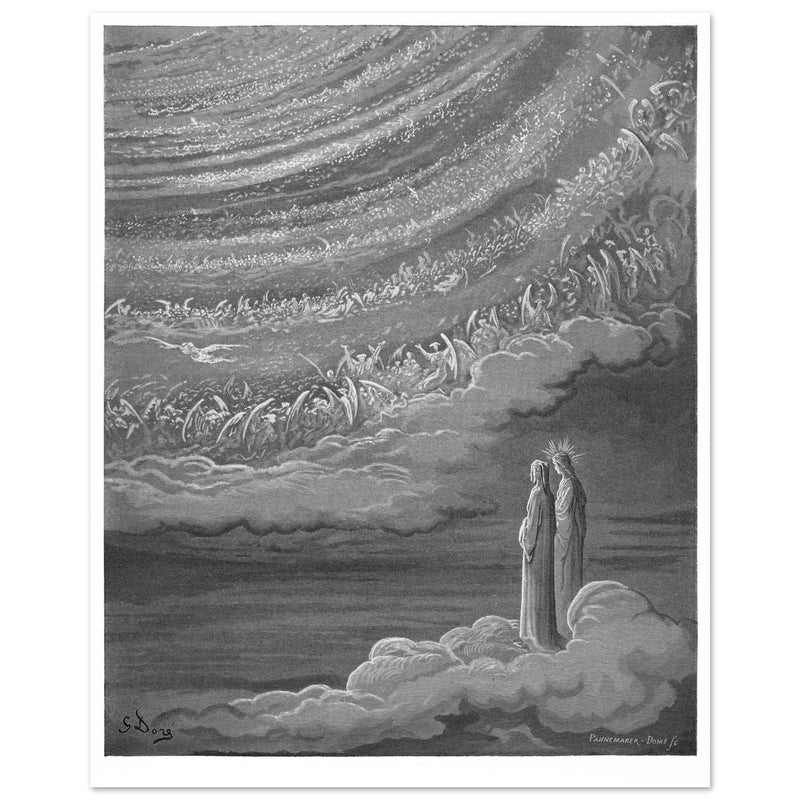 Gustave Dore illustration for The Divine Comedy by Dante Alighieri.  Paradise.