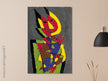 Paul Klee Figurine des bunten Teufels (  Figurine of the Colourful Devil ) abstract painting. Remasterded artwork