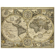 Old World map 1626. John Speed famous double hemisphere cartography with beautiful illustrations.