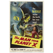 The Man from Planet X movie poster. Vintage film .