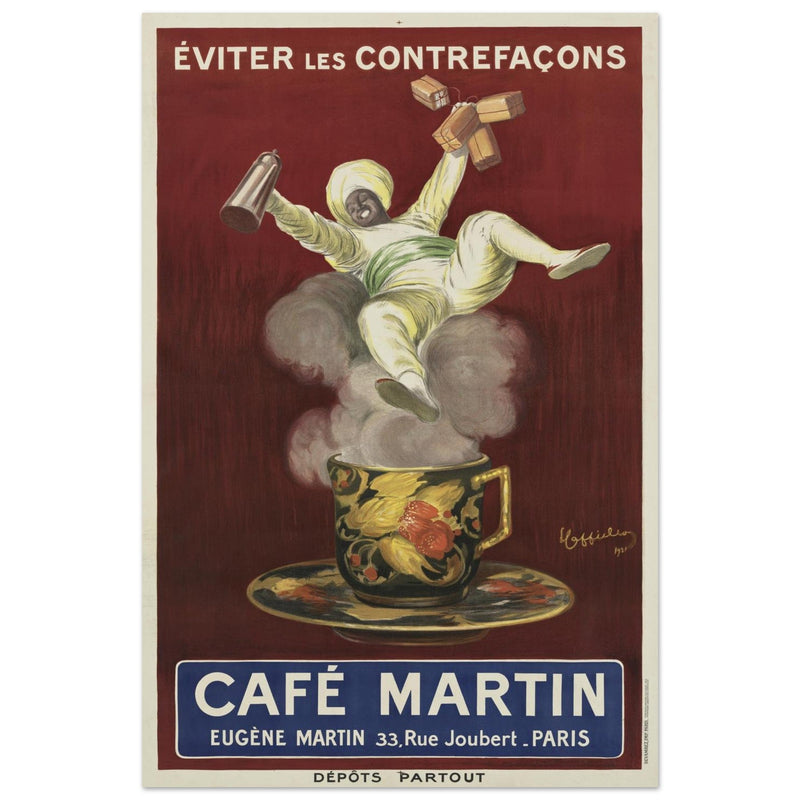 Cafe Martin vintage advertising by artist Leonetto Cappiello.