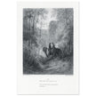Gustave Dore illustration of King Arthur legend . The Dawn of Love. From the book Idylls of the King by Alfred Tennyson.