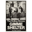 The Rolling Stones music promo poster for Gimme Shelter film at the Plaza Theatre in New York.