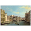 Grand Canal in Venice Italy. Antique painting by Canaletto 1738.
