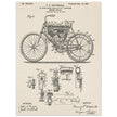 Motorcycle old patent 686284 by Gottschalk