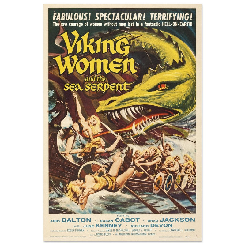 Viking Women and the Sea Serpent movie poster.