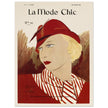 La Mode Chic old vintage fashion magazine cover from the 30s.