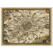 London vintage city map poster  from 1928 by Leslie Mc Donald.