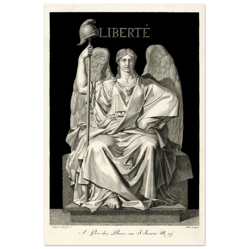 Liberté ( Liberty ) engraving , created by Louis Jean Allais (engraver, 1762–1833).