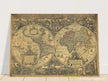 Orbis terrarum typus de integro multis in locis emendatus by cartographer Petrus Plancius World map