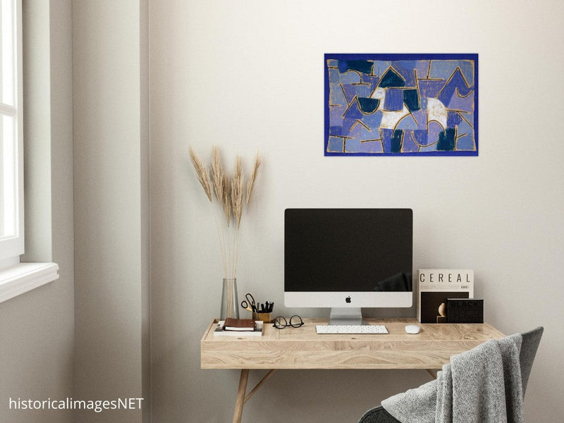 Paul Klee Blue night abstract painting.    .
