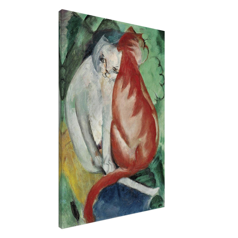 Katzen, Rot und Weiß Cats Red and White painting reproduction by Franz Marc