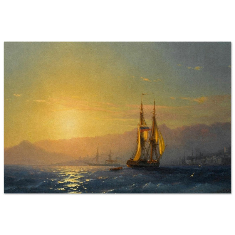 Sunset at Sea by Ivan Aivazovsky 1877.