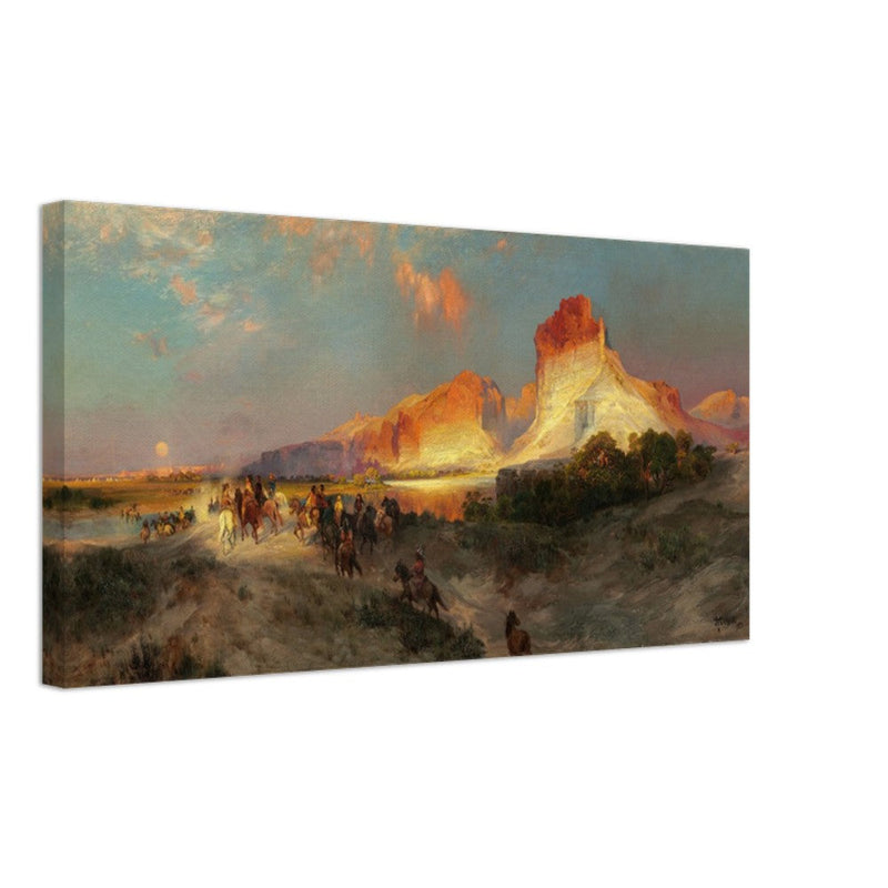 Green River Cliffs Wyoming by Thomas Moran 1881.