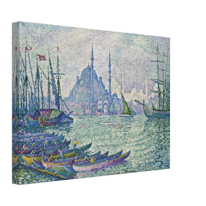 Paul Signac painting the Golden Horn the minarets