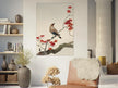 Japanese waxwing on maple by Ohara Koson