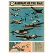 Aircraft of the R.A.F I Warplanes of the British Air Force II World War poster