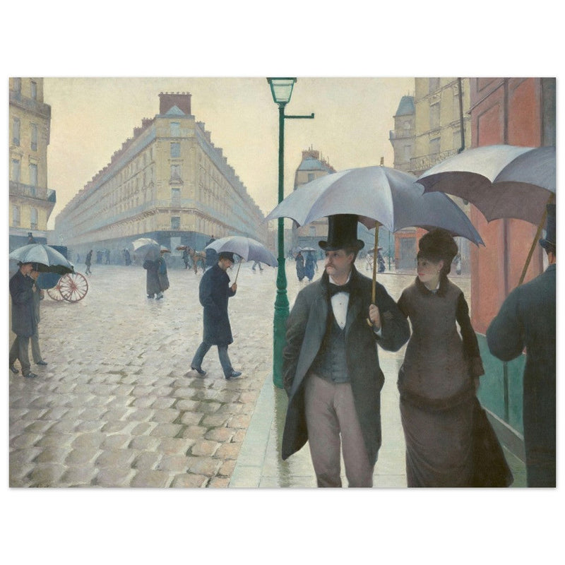 Paris Street Rainy Day by Gustave Caillebotte 1877.