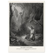Gustave Dore The Bible engraving print . The Agony in the garden illustration .