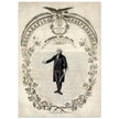 Declaration of Independence of America. George washington manuscript illustration.