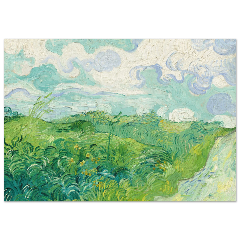 Green Wheat Fields Auvers by Vincent Van Gogh