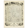 The Constitution of the United States of America vintage poster of 1865.