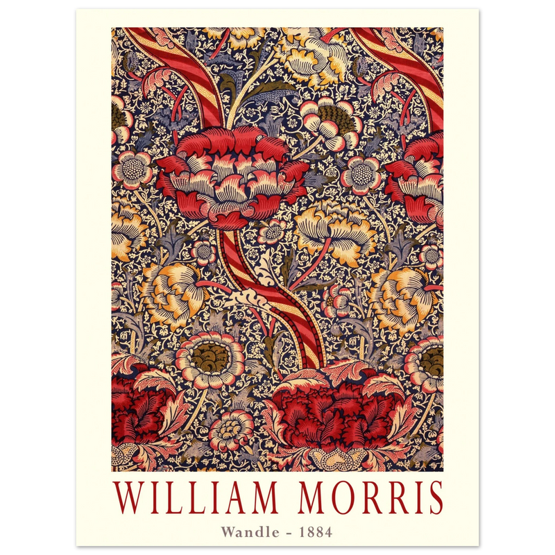 William Morris Wandle  from printed cotton original.