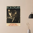 Bob Dylan poster reproduction.  of the poster that announced Bob Dylan playing at the New Center Arena.