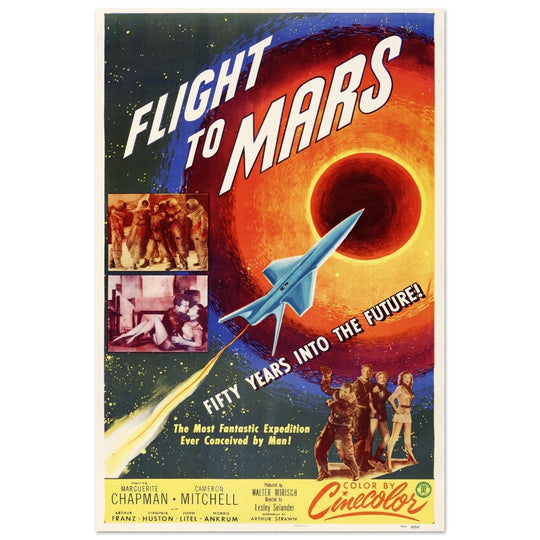 Flight to Mars movie poster.
