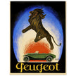 Peugot vintage advertising by Leonetto Cappiello 1925 poster .