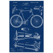 Vintage bicycle patent 1899 by M. C Johnson.