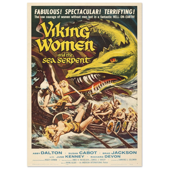 Viking Women and the Sea Serpent movie poster.