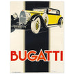 Bugatti vintage car advertising print  by René Vincent.