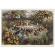 Richard Doyle illustration for Fairyland book. Elf teaching the young birds to sing