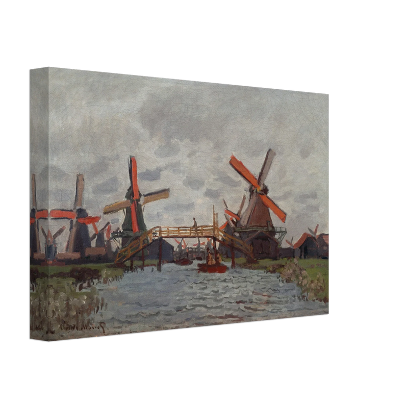 Windmills near Zaandam by Claude Monet