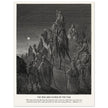 Gustave Dore The Bible engraving print . The Wise men guided by the star illustration.