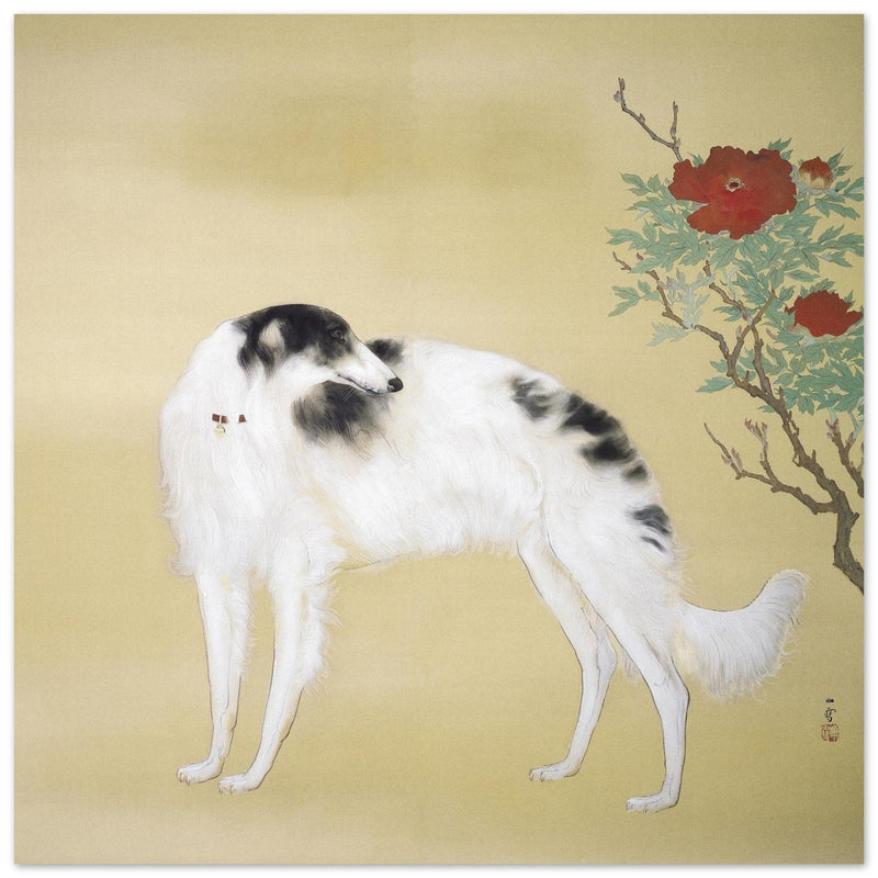 Greyhound dog by Hashimoto Kansetsu